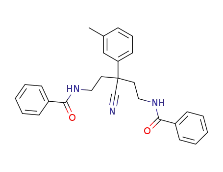 Benzamide, N,N'-[3-cyano-3-(3-methylphenyl)-1,5-pentanediyl]bis-