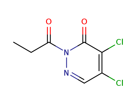 4,5-DICHLORO-2-(1-OXOPROPYL)-3(2H)-PYRIDAZINONE