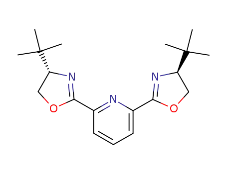 Molecular Structure of 118949-63-6 (2,6-Bis[(4S)-4-tert-butyloxazolin-2-yl]pyridine)