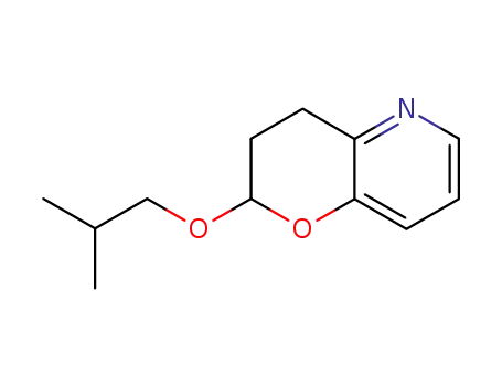 Molecular Structure of 59801-39-7 (2-(2-methylpropoxy)-3,4-dihydro-2H-pyrano[3,2-b]pyridine)