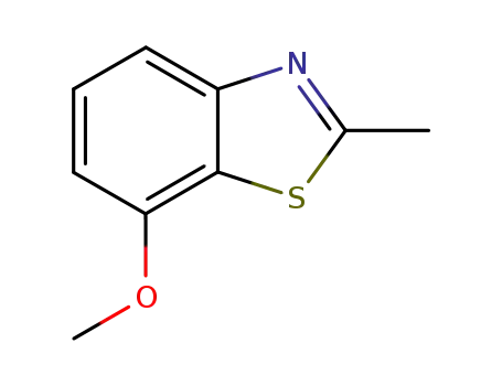 Molecular Structure of 163298-70-2 (Benzothiazole, 7-methoxy-2-methyl- (9CI))