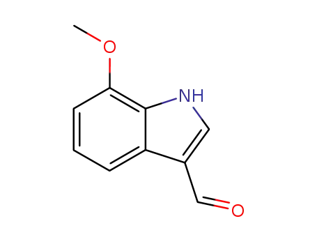Molecular Structure of 109021-59-2 (7-Methoxy-3-indolecarboxaldehyde)