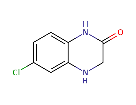 Molecular Structure of 89938-22-7 (6-CHLORO-3,4-DIHYDRO-2(1H)-QUINOXALINONE)