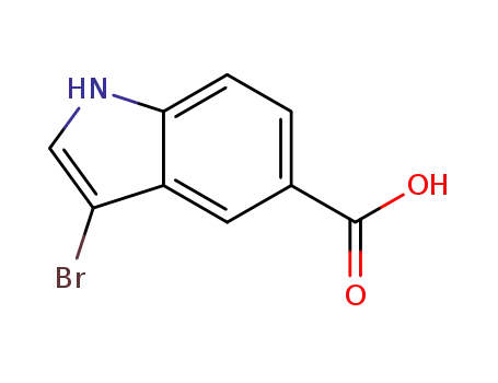 Molecular Structure of 916179-87-8 (3-Bromoindole-5-carboxylic acid)