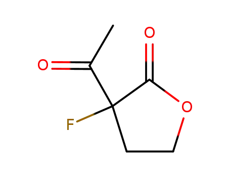 Molecular Structure of 63141-03-7 (2(3H)-Furanone, 3-acetyl-3-fluorodihydro- (9CI))