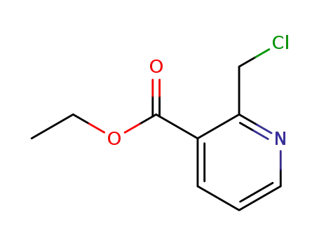 Molecular Structure of 124797-01-9 (ETHYL 2-(CHLOROMETHYL)NICOTINATE)