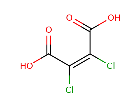 Molecular Structure of 608-42-4 ((2Z)-2,3-dichlorobut-2-enedioic acid)