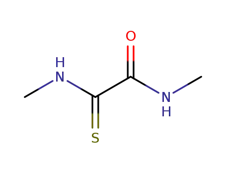 Molecular Structure of 38762-37-7 (N-Methyl-2-thioxo-2-(methylamino)acetamide)