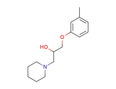 Molecular Structure of 5296-11-7 (1-Piperidineethanol, a-[(3-methylphenoxy)methyl]-)