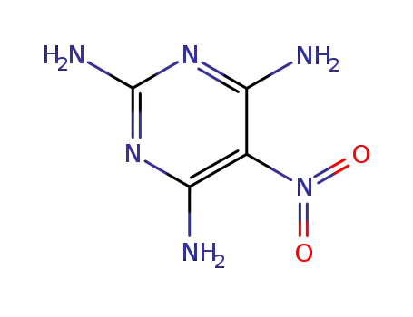 Molecular Structure of 24867-36-5 (5-Nitro-2,4,6-triaminopyrimidine)