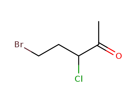 Molecular Structure of 63141-06-0 (2-Pentanone, 5-bromo-3-chloro-)