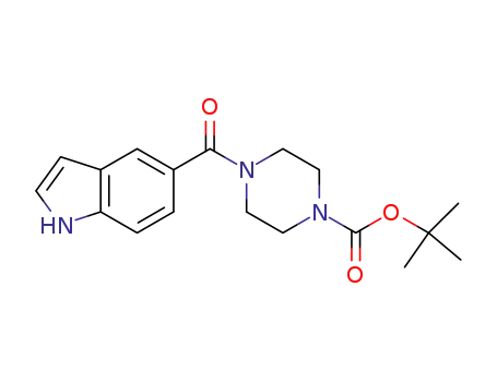 1-Piperazinecarboxylic acid, 4-(1H-indol-5-ylcarbonyl)-, 1,1-dimethylethyl ester