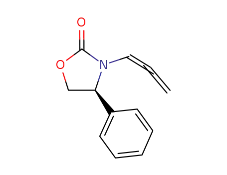 Molecular Structure of 845885-63-4 ((4S)-4-phenyl-3-(1,2-propadienyl)-2-Oxazolidinone)
