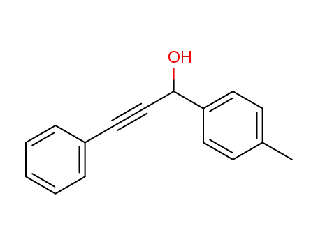 Molecular Structure of 59931-62-3 (Benzenemethanol, 4-methyl-a-(phenylethynyl)-)