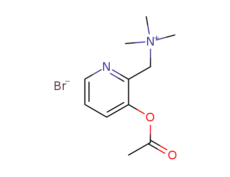 Molecular Structure of 66967-89-3 ([3-(acetyloxy)pyridin-2-yl]-N,N,N-trimethylmethanaminium bromide)