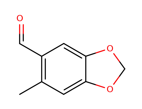 Molecular Structure of 58343-54-7 (6-METHYL-BENZO[1,3]DIOXOLE-5-CARBALDEHYDE)