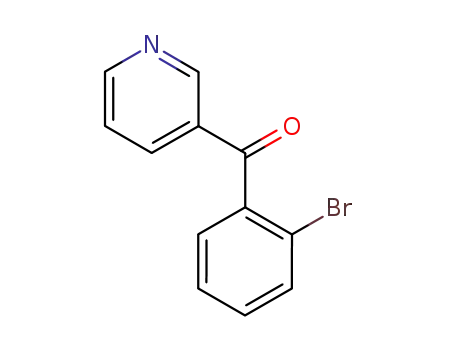 Molecular Structure of 77744-06-0 ((2-bromophenyl)(pyridin-3-yl)methanone)