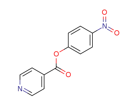Molecular Structure of 2882-35-1 (4-Pyridinecarboxylic acid, 4-nitrophenyl ester)