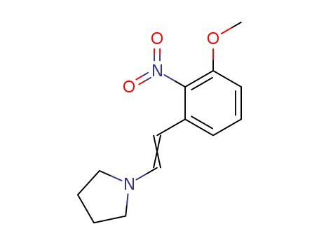 Pyrrolidine, 1-[2-(3-methoxy-2-nitrophenyl)ethenyl]-(96096-68-3)