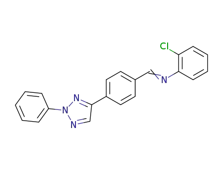 Benzenamine,  2-chloro-N-[[4-(2-phenyl-2H-1,2,3-triazol-4-yl)phenyl]methylene]-
