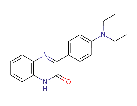 Molecular Structure of 63634-10-6 (2(1H)-Quinoxalinone, 3-[4-(diethylamino)phenyl]-)