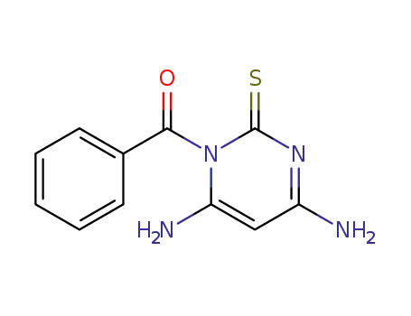 2(1H)-Pyrimidinethione, 4,6-diamino-1-benzoyl-