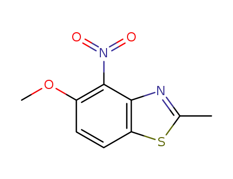 Benzothiazole, 5-methoxy-2-methyl-4-nitro- (9CI)
