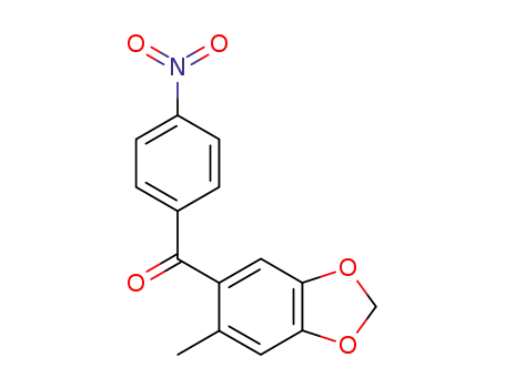 Molecular Structure of 295793-35-0 (Methanone, (6-methyl-1,3-benzodioxol-5-yl)(4-nitrophenyl)-)