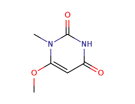 Molecular Structure of 36161-39-4 (2,4(1H,3H)-Pyrimidinedione, 6-methoxy-1-methyl-)