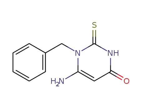 6-amino-1-benzyl-2-sulfanylidene-pyrimidin-4-one cas  92289-61-7