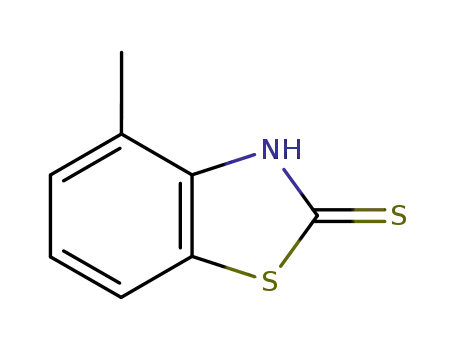 Molecular Structure of 2268-77-1 (4-Methyl-2-mercaptobenzothiazole)
