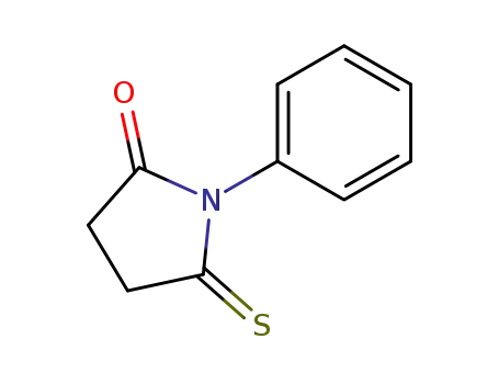 Molecular Structure of 4166-09-0 (1-Phenyl-2-thioxopyrrolidin-5-one)