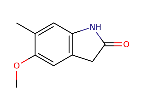 5-methoxy-6-methyl-1,3-dihydroindol-2-one cas  56473-79-1