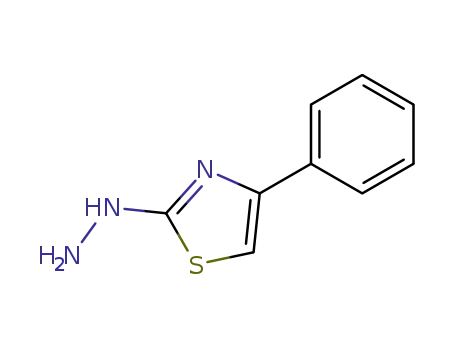 Molecular Structure of 34176-52-8 ((4-PHENYL-THIAZOL-2-YL)-HYDRAZINE)