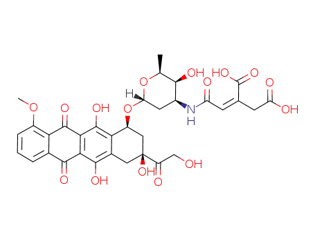 Molecular Structure of 114390-31-7 (aconityldoxorubicin)