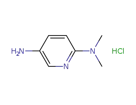 Molecular Structure of 119151-81-4 (2,5-Pyridinediamine, N2,N2-dimethyl-, hydrochloride (1:1))