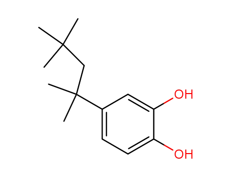Molecular Structure of 1139-46-4 (4-(1,1,3,3-tetramethylbutyl)pyrocatechol)