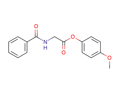 Glycine, N-benzoyl-, 4-methoxyphenyl ester