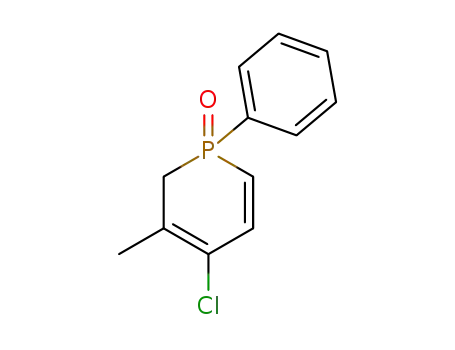 Molecular Structure of 109891-12-5 (Phosphorin, 4-chloro-1,2-dihydro-3-methyl-1-phenyl-, 1-oxide)