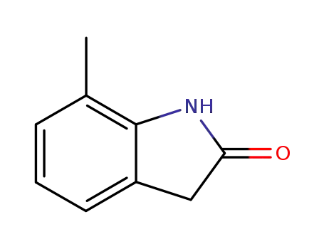 Molecular Structure of 3680-28-2 (7-METHYL-1,3-DIHYDRO-INDOL-2-ONE)