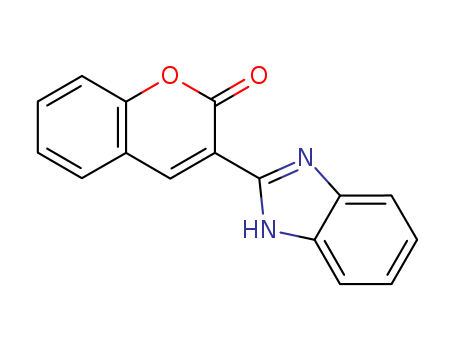 2H-1-Benzopyran-2-one, 3-(1H-benzimidazol-2-yl)-