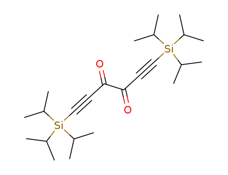 Molecular Structure of 199275-03-1 (1,5-Hexadiyne-3,4-dione, 1,6-bis[tris(1-methylethyl)silyl]-)