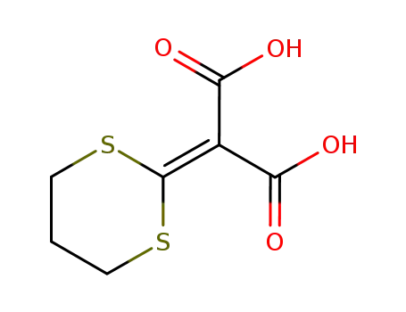 Molecular Structure of 461024-59-9 (Propanedioic acid, 1,3-dithian-2-ylidene-)