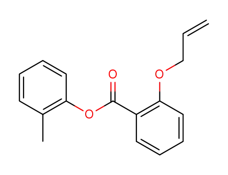Molecular Structure of 128916-11-0 (Benzoic acid, 2-(2-propenyloxy)-, 2-methylphenyl ester)