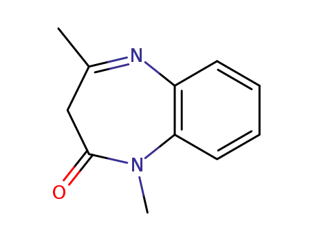 Molecular Structure of 78661-77-5 (2H-1,5-Benzodiazepin-2-one, 1,3-dihydro-1,4-dimethyl-)