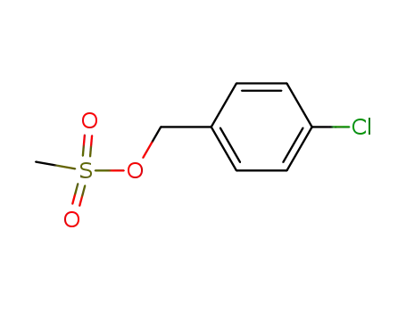 Molecular Structure of 78358-09-5 (Benzenemethanol, 4-chloro-, methanesulfonate)