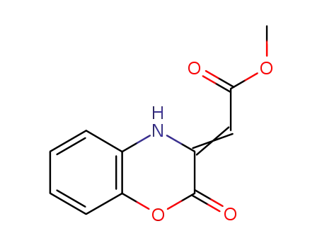 methyl (2E)-2-(9-oxo-10-oxa-7-azabicyclo[4.4.0]deca-1,3,5-trien-8-ylidene)acetate cas  33350-83-3