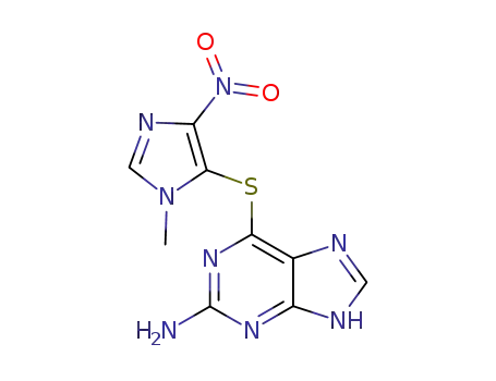 9H-Purin-2-amine,6-[(1-methyl-4-nitro-1H-imidazol-5-yl)thio]-