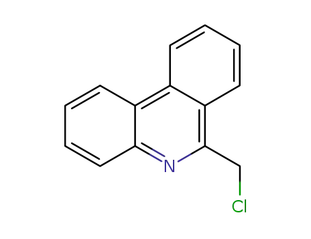 Molecular Structure of 40484-36-4 (6-(CHLOROMETHYL)PHENANTHRIDINE)