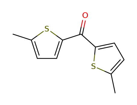 Molecular Structure of 99845-90-6 (Bis-(5-methyl-thiophen-2-yl)-methanone)
